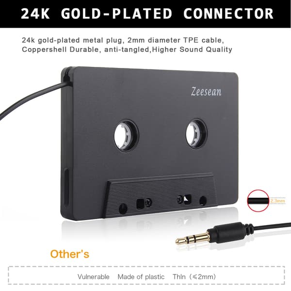Bil Stereo Kassettadapter Audio Konvertering