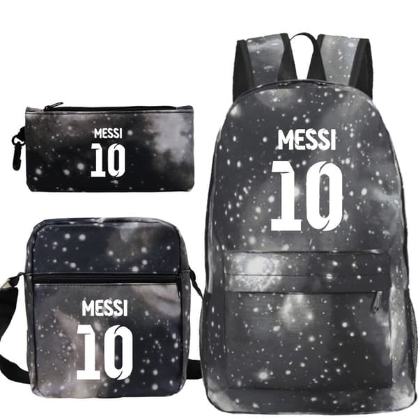 Lionel Messi Studenter Rygsæk 3-Delt Sæt 1