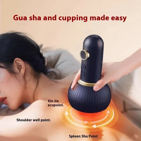 Hierontalaite Gua Sha- ja kuppaus-tiloilla (sininen)