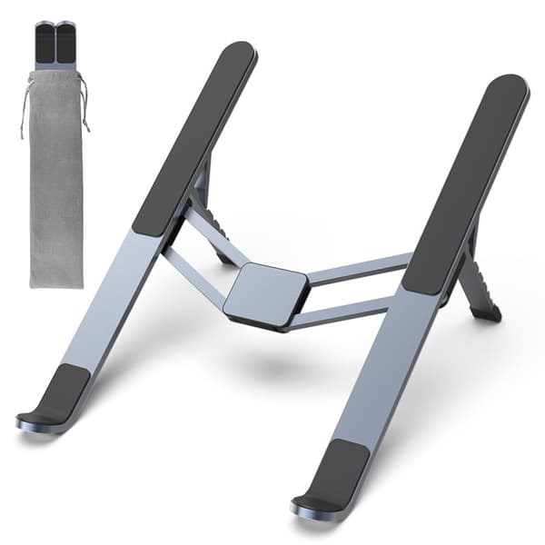 Laptop stand Justerbar 6-Niveau Højde Foldbar (Grå)