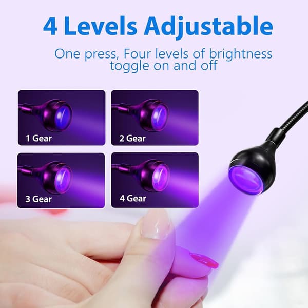 Negletørrer 3W 4 niveauer af dæmpning UV tørremaskine Pink
