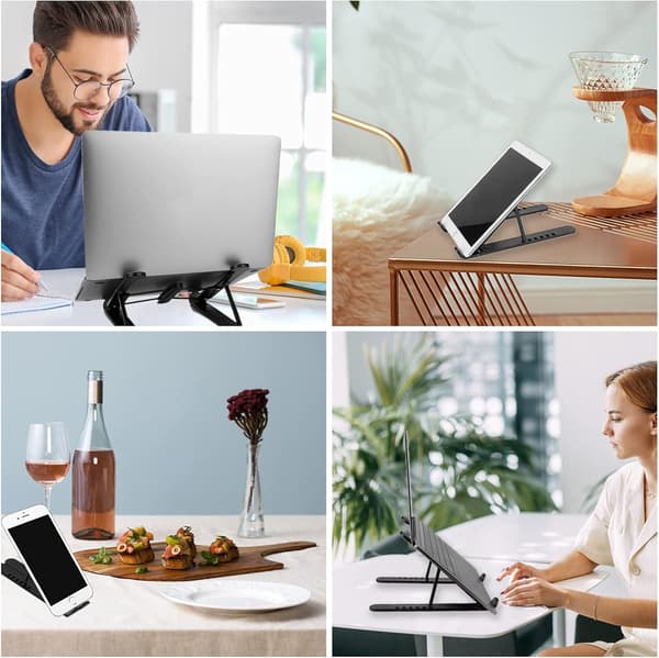 Laptop stander justerbar højde til 11-15.6 tommer computere (sort)