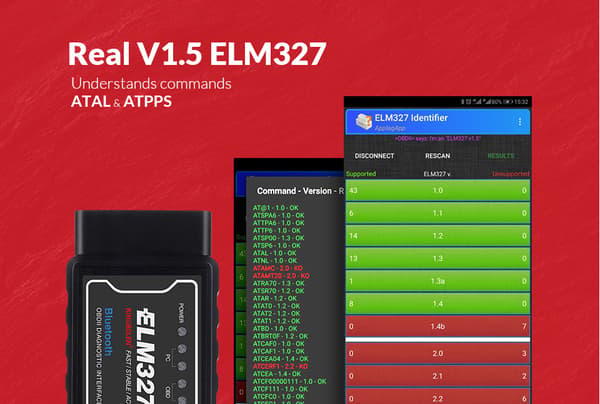 ELM327 Bluetooth Bil OBD2 Diagnostisk Skanner OBDII Auto Feilkode Leser Verktøy