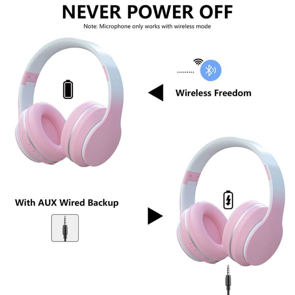 Bluetooth-øretelefoner, stereo (pink)