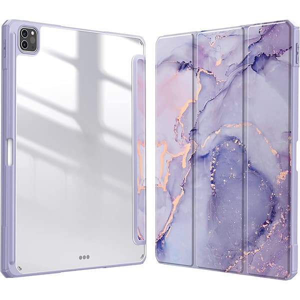Fodral för iPad Air 13\" (2024) Purple Marble