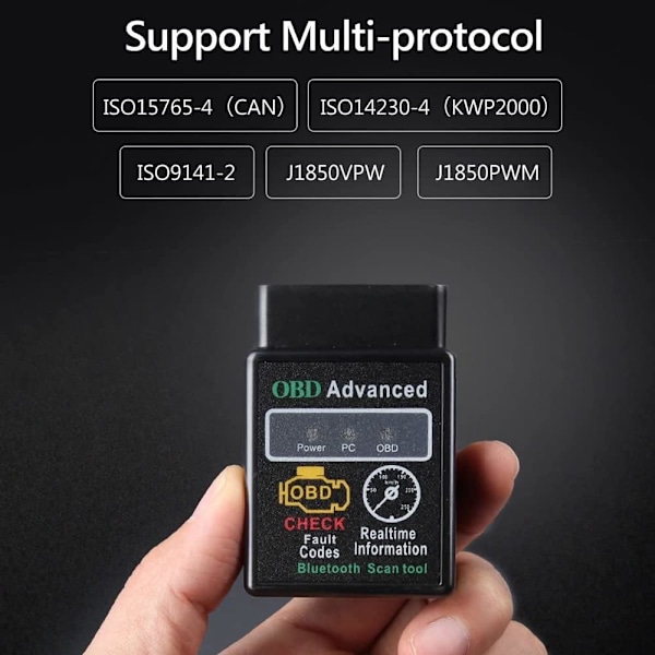 OBD2 Bil Diagnostik Bluetooth Skanningsverktyg Bil Diagnostik Adapter