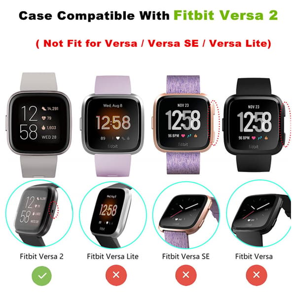 Beskyttelsesveske til Fitbit Versa 2 (rosa)