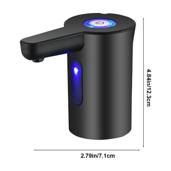 Vannpumpe for flaskevann, elektrisk vanndispenser (svart)