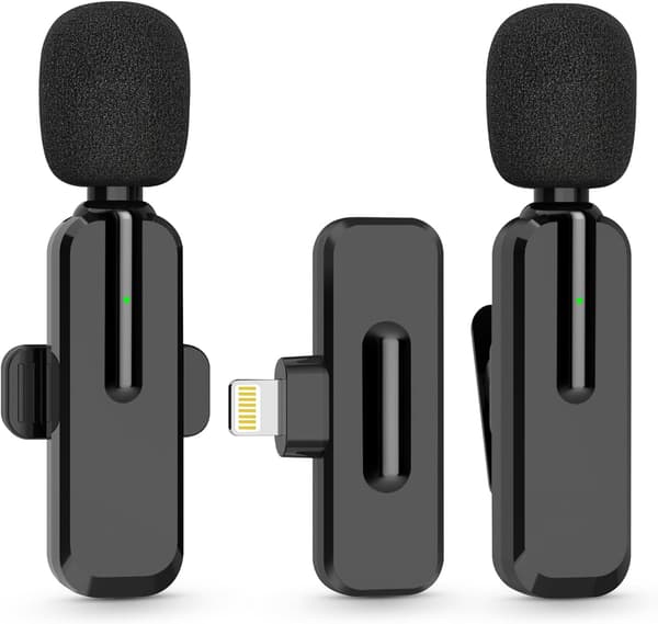 Lavalier Trådløs Mikrofon Til Iphone Til Videooptagelse Spil Live Interview Youtube Tiktok Vlog