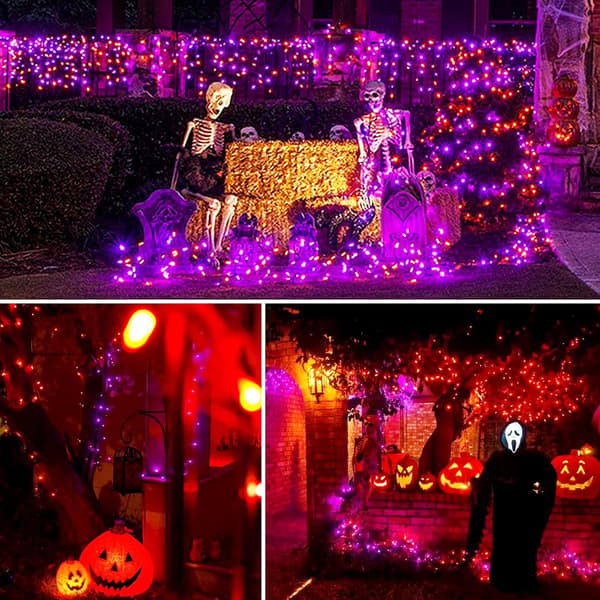 20 m 200 LED julelyskæde, blinkende lyskæde Multicolor