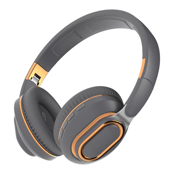 Bluetooth-hörlurar, Over-ear-hörlurar, Hi-Fi stereoljud (grå)