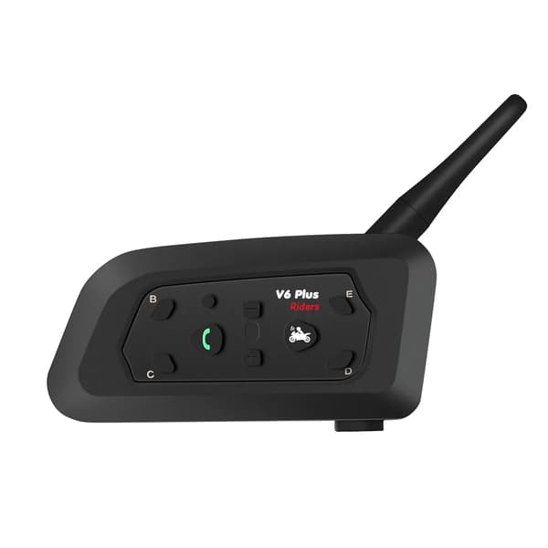 Motorcykel Intercom Bluetooth Trådlöst Hjälm Headset V6 PLUS Förare 1200m