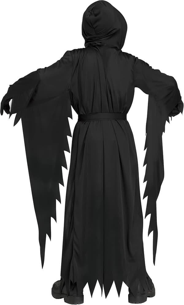 Scream Ghost Face-dräkt för barns Halloween-kostym (storlek M)
