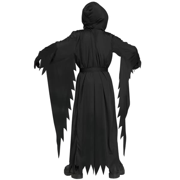 Barnens Scream Cosplay-dräkt, med lysande mask, Halloween-dräkter (Size L)