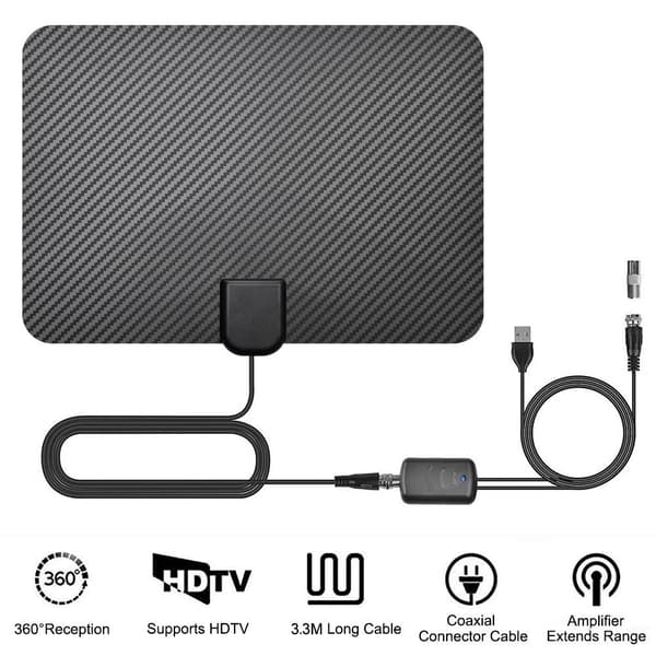 TV-antenne 4k HD-antenne 360° signalmottaker