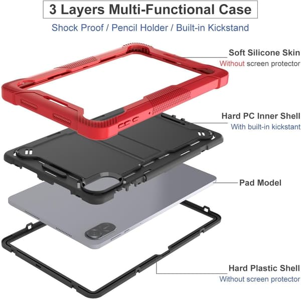 Etui til Xiaomi Redmi Pad Pro 12,1-tommer Rød