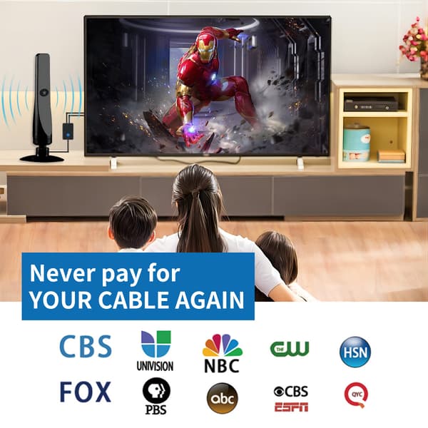 TV-antenn, 4K HD-antennsignalförstärkare