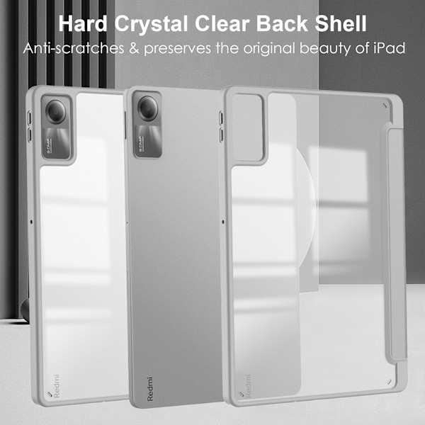 Skal för Xiaomi Redmi Pad Se 11 2023 Tpu akryl skyddsfodral grå