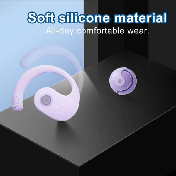 Ekte trådløse Bluetooth-ørepropper Ipx5 Vanntette støydempende trådløse Bluetooth-ørepropper for Android/Ios Lilla