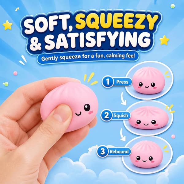 Joulukalenteri 2026, 24 yllätysdumpling-squishy-lelua, joululahjat