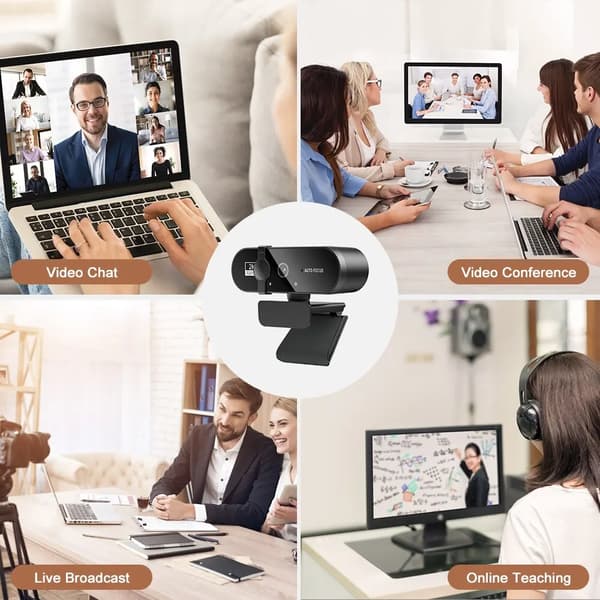 webcam 2K HD USB-kamera med mikrofon
