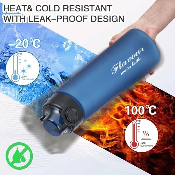 Air-Up Vattenflaska 900ml, med 5 smakskapslar, Sockerfri (Gradientrosa)