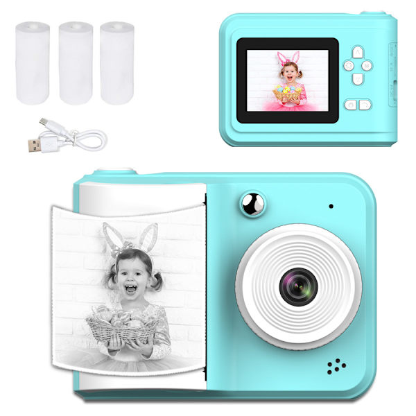digitalt kamera Direct Print Camera 720P 2,4 tommer blå