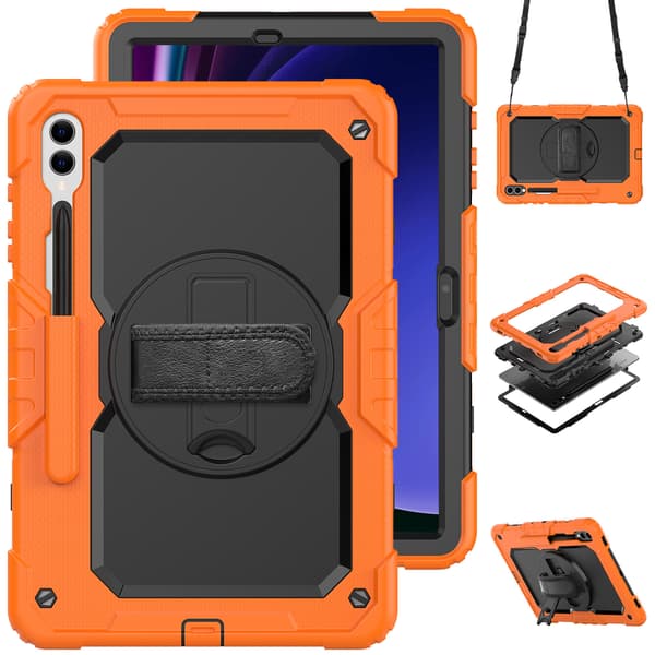 Etui til Samsung Galaxy Tab S10+ 12.4 SM-X820 (orange farve)