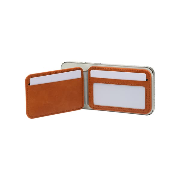 Magnetisk pung 2 i 1 Magsafe stærk magnet kortholder, foldbart stativ (red)
