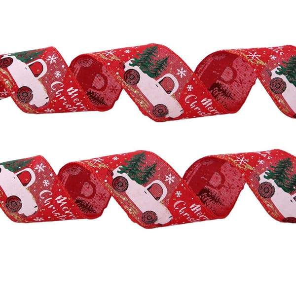 Julband för julklappsinslagning (röd-4m)