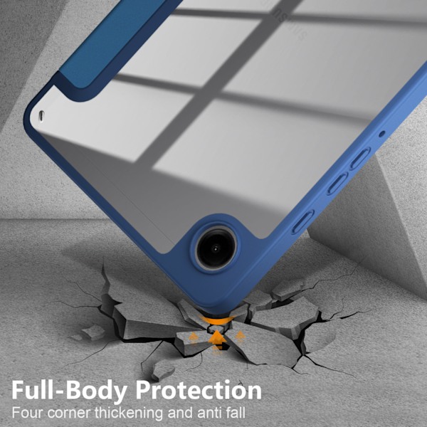 Fodral för Samsung Galaxy Tab A9 8.7 SM-X115 2023 Tpu Stötsäkert Skyddsfodral blå