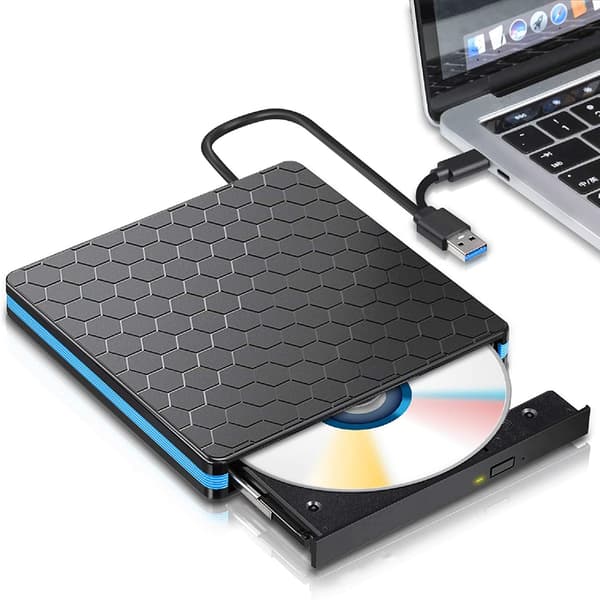 Extern DVD/CD-brännare USB 3.0 optisk skivläsare