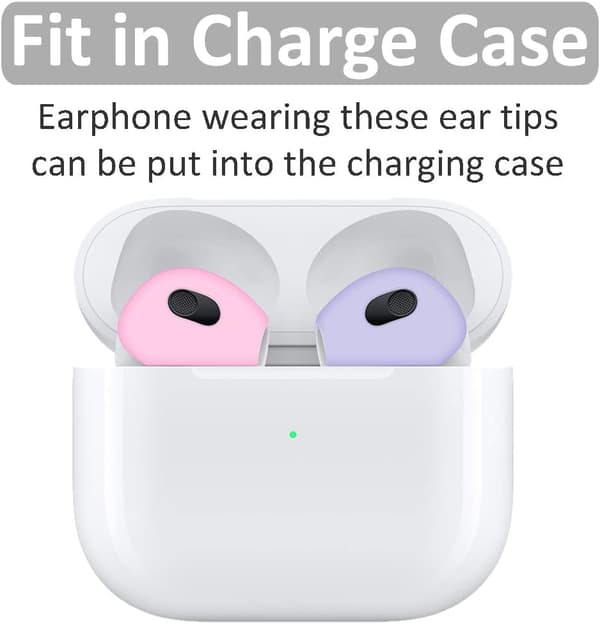 Ørepropper til AirPods3 Silikon 3 par (svart)