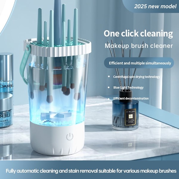 Automatisk makeupbørste-renser (Plug-in model)