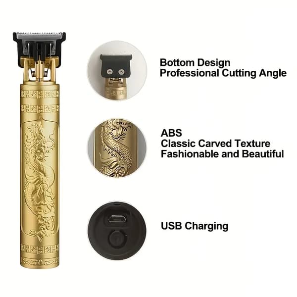 Usb-opladelig hårklipper (sort)
