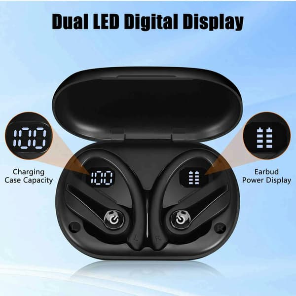 True Wireless Bluetooth-hörlurar Utrustade Med 2000Mah Laddningsbox Stereo Touch Call Ipx7