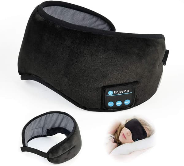 Bluetooth-urheilukuulokkeet unimaski 3D Bluetooth-musiikkimaski musta