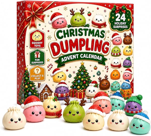 Adventskalender 2026, 24 dagars överraskande Squishies-leksaker, julklappar