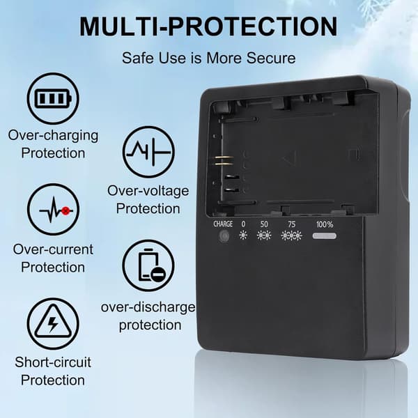 Oplader til Canon 5DS 6Da 6D LC-E6/LC-E6E/LP-E6N Batteri