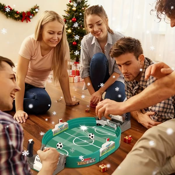 Bordsfotbollsspel, Leksak för barn, med 4 bollar