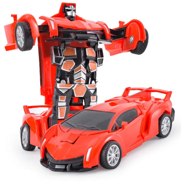 Leketøybil Mini Rambo Transformasjonsrobot er (rød)