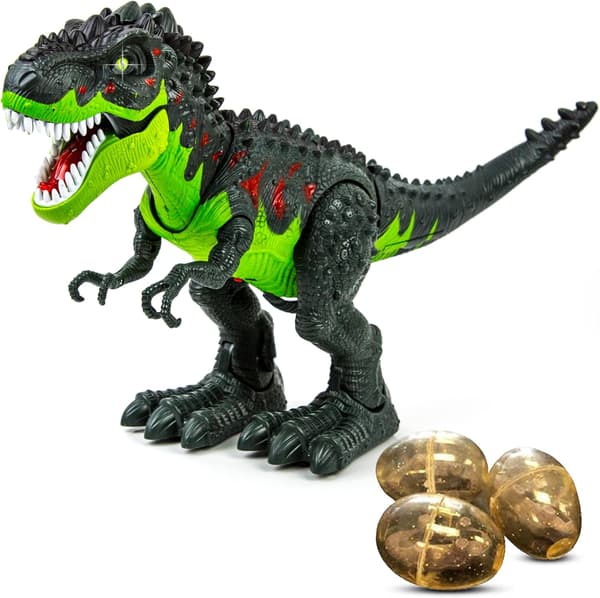 Dinosaurleke, med egg og brølende lydeffekter