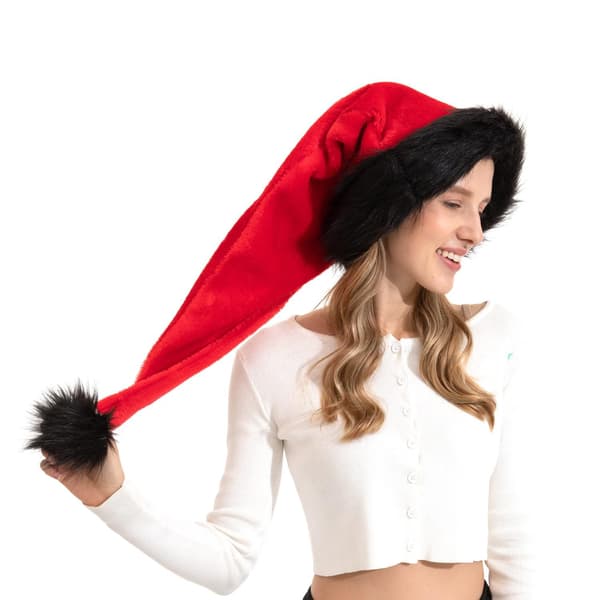 Julehat, Unisex Plys Julehat (Rød sort)