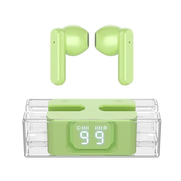True Wireless Bluetooth Hörlurar SP28 in-ear högkvalitativ Bluetooth 5.3 lång batteritid Grön