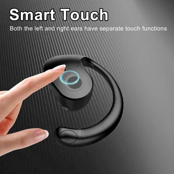 Ekte trådløse Bluetooth-ørepropper Ipx5 Vanntette støydempende trådløse Bluetooth-ørepropper for Android/Ios Svart