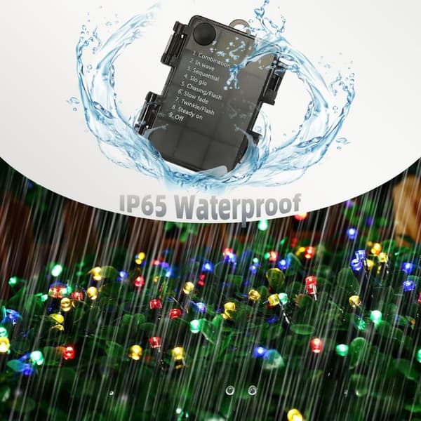 10 M 100 LED -jouluvalosarja, 8 tilaa, ajastin Purple