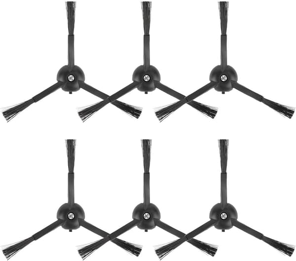 støvsugertilbehør til Xiaomi Roborock S7 S7PLUS T7S T7SPLUS - Udskiftning sort sidebørste (6 stk.)