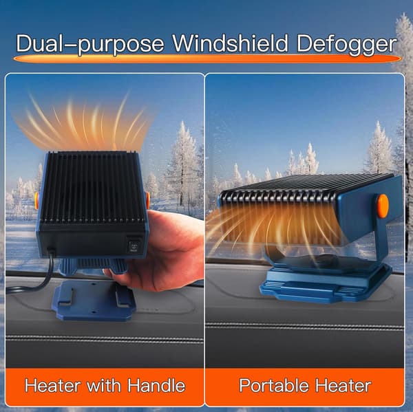 Bilvarmer 12V vindusdefogger og defroster Hvit