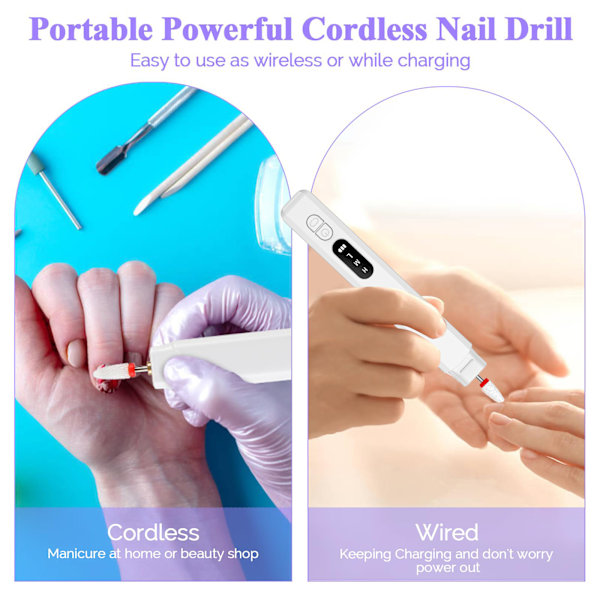 Portabel Nagelfil Elektrisk Nagelfil