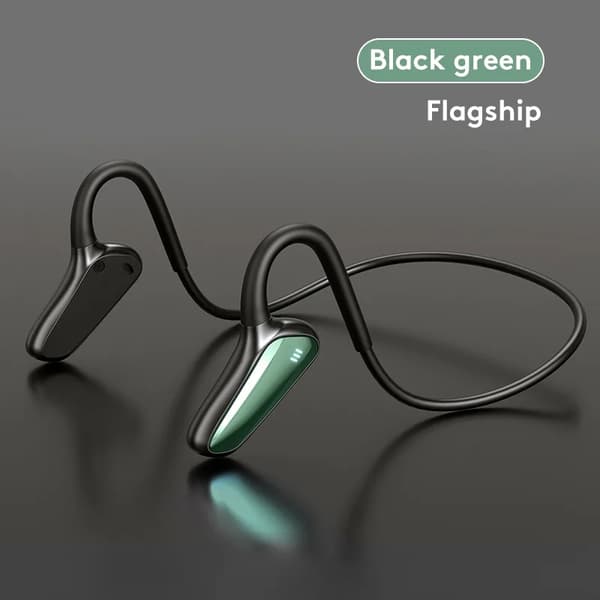 Ægte trådløse Bluetooth-hovedtelefoner M-D8 Bone Conduction Bæltemikrofon Sort